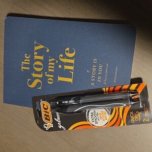 "The Story of my Life" Journal w/ 2 pk Bic Pens